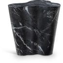  Meridian Monza Black Marble Finish Concrete Indoor / Outdoor End / Side Table IMAGE 1