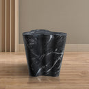  Meridian Monza Black Marble Finish Concrete Indoor / Outdoor End / Side Table IMAGE 3