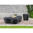  Meridian Monza Black Marble Finish Concrete Indoor / Outdoor End / Side Table IMAGE 9