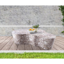  Meridian Monza Brown Marble Finish Concrete Indoor / Outdoor Coffee Table IMAGE 2