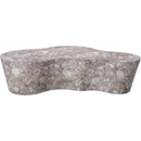  Meridian Monza Brown Marble Finish Concrete Indoor / Outdoor Coffee Table IMAGE 4