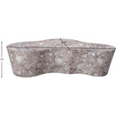  Meridian Monza Brown Marble Finish Concrete Indoor / Outdoor Coffee Table IMAGE 7