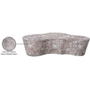  Meridian Monza Brown Marble Finish Concrete Indoor / Outdoor Coffee Table IMAGE 8
