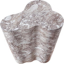  Meridian Monza Brown Marble Finish Concrete Indoor / Outdoor End / Side Table IMAGE 6