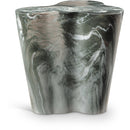  Meridian Monza Green Marble Finish Concrete Indoor / Outdoor End / Side Table IMAGE 1