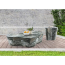  Meridian Monza Green Marble Finish Concrete Indoor / Outdoor End / Side Table IMAGE 9
