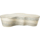  Meridian Monza Natural Travertine Finish Concrete Indoor / Outdoor Coffee Table IMAGE 4