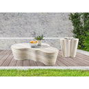  Meridian Monza Natural Travertine Finish Concrete Indoor / Outdoor Coffee Table IMAGE 9