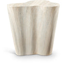  Meridian Monza Natural Travertine Finish Concrete Indoor / Outdoor End / Side Table IMAGE 1