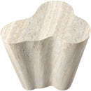  Meridian Monza Natural Travertine Finish Concrete Indoor / Outdoor End / Side Table IMAGE 6
