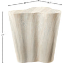  Meridian Monza Natural Travertine Finish Concrete Indoor / Outdoor End / Side Table IMAGE 7