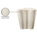  Meridian Monza Natural Travertine Finish Concrete Indoor / Outdoor End / Side Table IMAGE 8