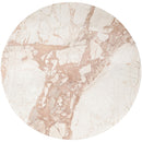  Meridian Varenna Cream Marble Top And Acacia Wood Base Coffee Table IMAGE 4