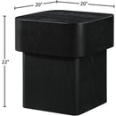  Meridian Oakmont Black Oak Veneer End / Side Table IMAGE 6