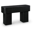  Meridian Oakmont Black Oak Veneer Console Table IMAGE 1