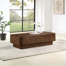  Meridian Oakmont Brown Oak Veneer Coffee Table IMAGE 2