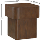  Meridian Oakmont Brown Oak Veneer End / Side Table IMAGE 6