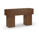  Meridian Oakmont Brown Oak Veneer Console Table IMAGE 1