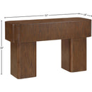  Meridian Oakmont Brown Oak Veneer Console Table IMAGE 6