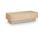  Meridian Oakmont Natural Oak Veneer Coffee Table IMAGE 1