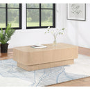  Meridian Oakmont Natural Oak Veneer Coffee Table IMAGE 2
