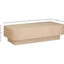  Meridian Oakmont Natural Oak Veneer Coffee Table IMAGE 6