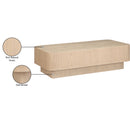  Meridian Oakmont Natural Oak Veneer Coffee Table IMAGE 7