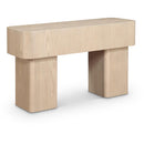  Meridian Oakmont Natural Oak Veneer Console Table IMAGE 1