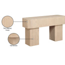  Meridian Oakmont Natural Oak Veneer Console Table IMAGE 7