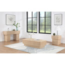 Meridian Oakmont Natural Oak Veneer Console Table IMAGE 8