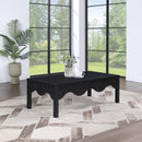  Meridian Fiora Black Oak Veneer Coffee Table IMAGE 2