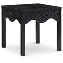  Meridian Fiora Black Oak Veneer End / Side Table IMAGE 1