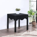  Meridian Fiora Black Oak Veneer End / Side Table IMAGE 2