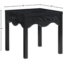  Meridian Fiora Black Oak Veneer End / Side Table IMAGE 6