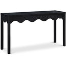  Meridian Fiora Black Oak Veneer Console Table IMAGE 1