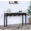  Meridian Fiora Black Oak Veneer Console Table IMAGE 2