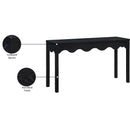  Meridian Fiora Black Oak Veneer Console Table IMAGE 7
