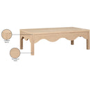  Meridian Fiora Natural Oak Veneer Coffee Table IMAGE 7