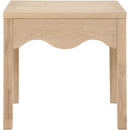  Meridian Fiora Natural Oak Veneer End / Side Table IMAGE 3
