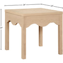  Meridian Fiora Natural Oak Veneer End / Side Table IMAGE 6