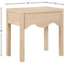  Color_Natural -- Fiora Natural Oak Veneer Nightstand IMAGE 9