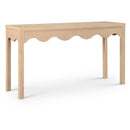  Meridian Fiora Natural Oak Veneer Console Table IMAGE 1