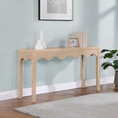  Meridian Fiora Natural Oak Veneer Console Table IMAGE 2