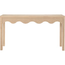  Meridian Fiora Natural Oak Veneer Console Table IMAGE 3