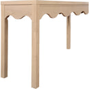  Meridian Fiora Natural Oak Veneer Console Table IMAGE 4