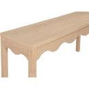  Meridian Fiora Natural Oak Veneer Console Table IMAGE 5