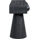  Meridian Bracciano Black Oak Veneer Console Table IMAGE 4