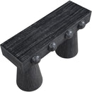  Meridian Bracciano Black Oak Veneer Console Table IMAGE 6