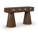  Meridian Bracciano Brown Oak Veneer Console Table IMAGE 1