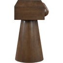  Meridian Bracciano Brown Oak Veneer Console Table IMAGE 4